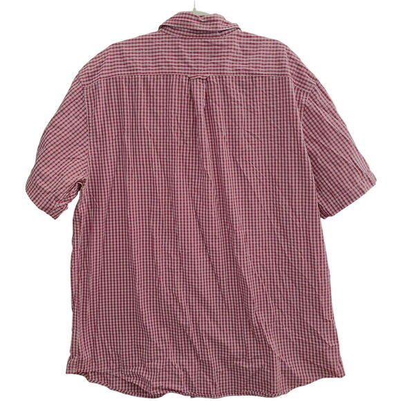 Chaps Custom Fit Mens Button Down Shirt Multicolor Size XXL Cotton Blend Logo - Picture 2 of 11